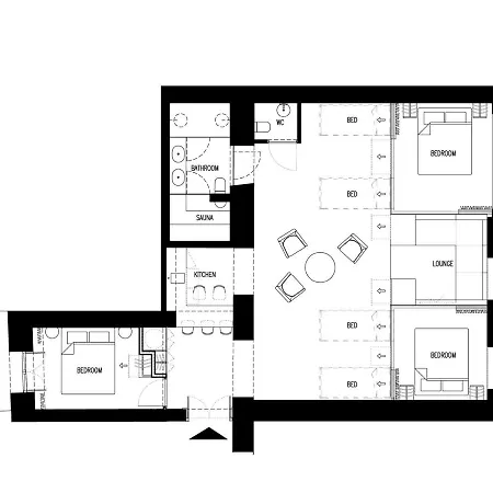 아파트 Larry Bird Old Town By Willywalls 크라쿠프